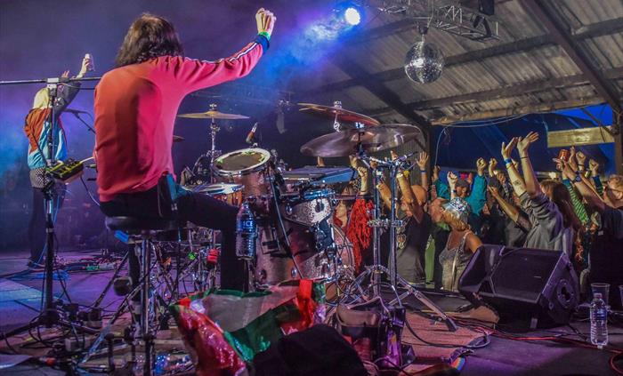 Loving drumming at The Weekend Rumble